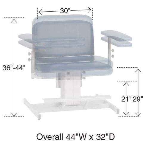Powered Electric Phlebotomy Chair with L-Arm - Image 2