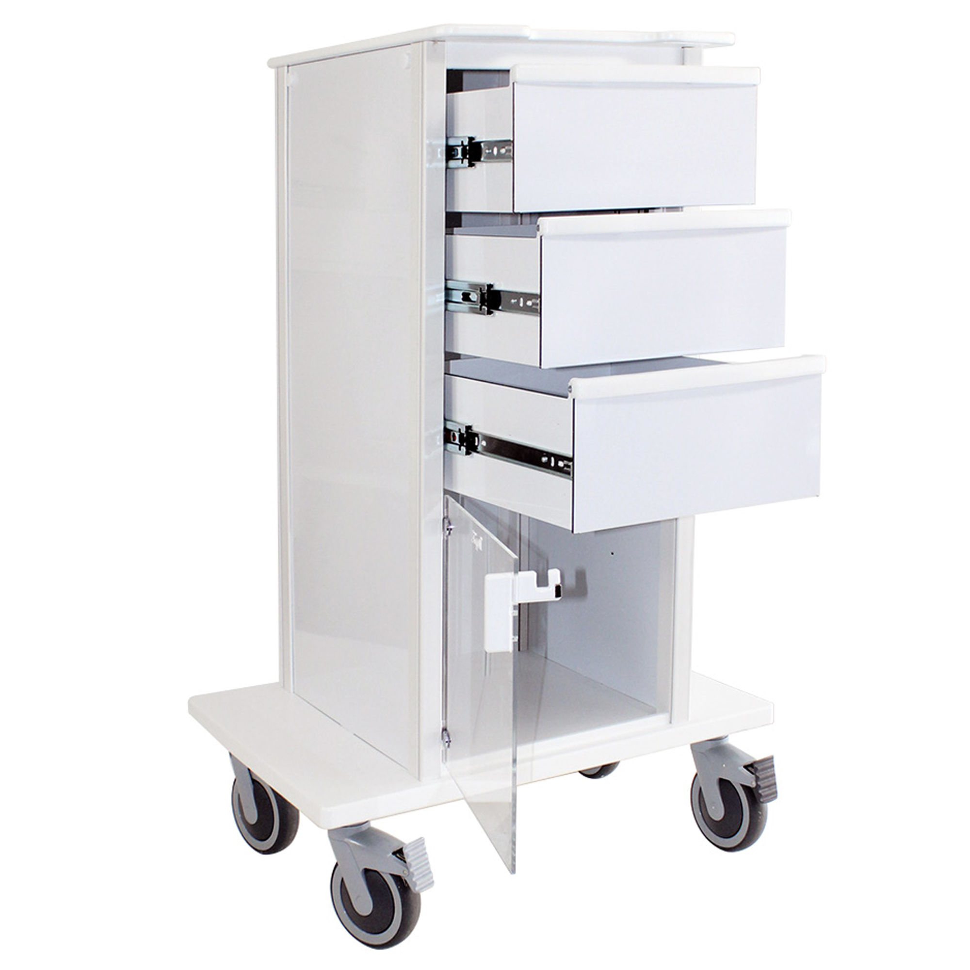 Modular slim space-saving cart