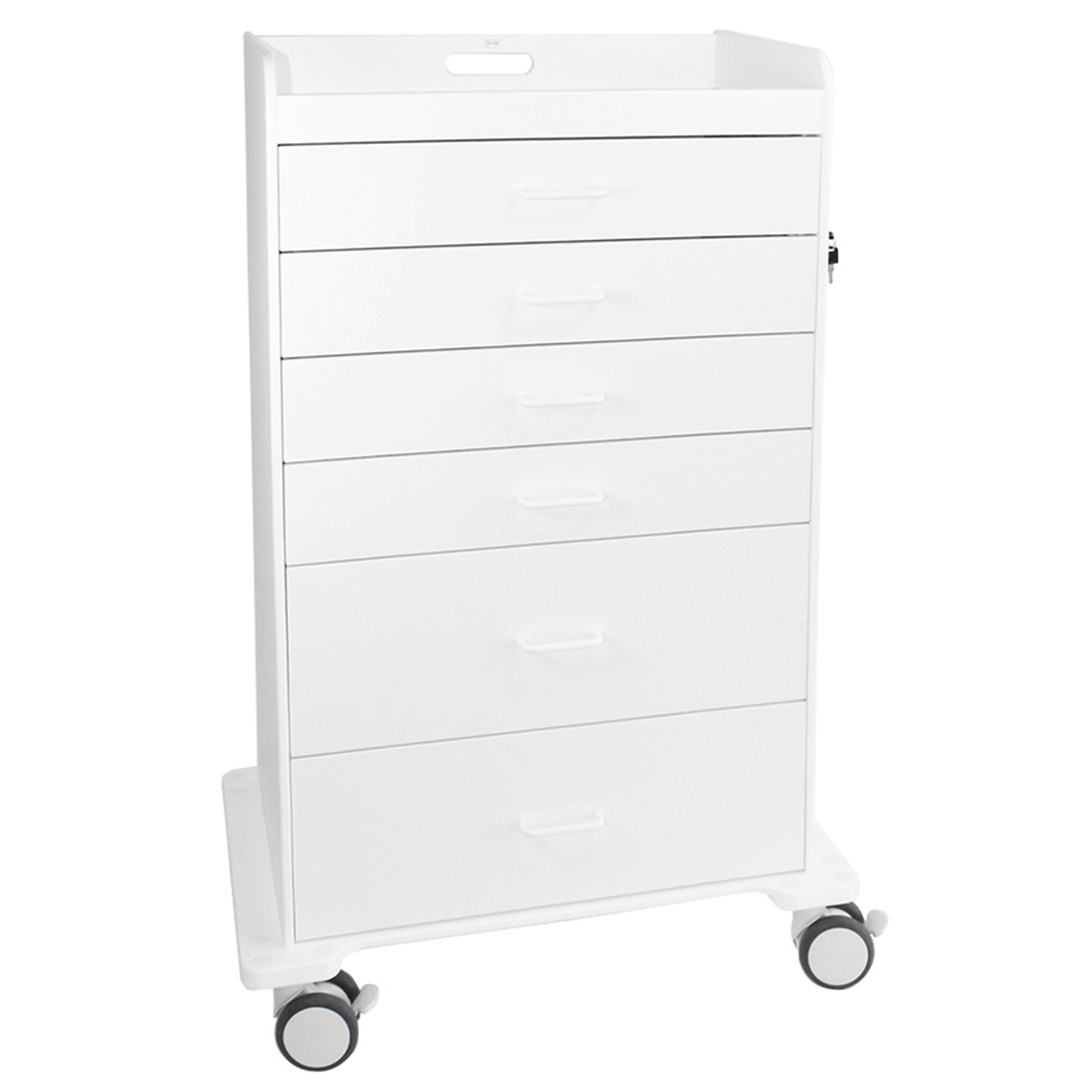 Locking Procedure Cart White