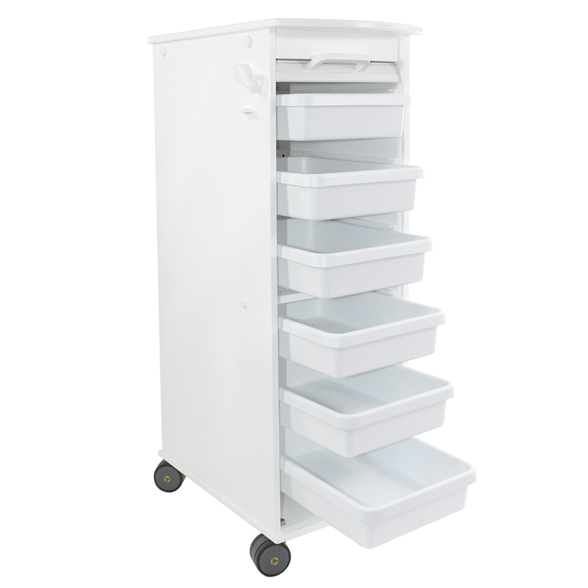 Open MRI lockable cart