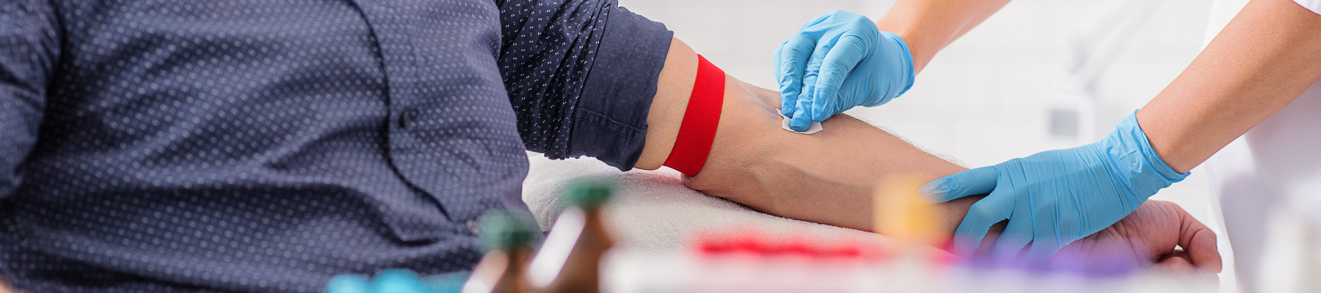 Person giving blood